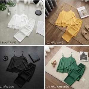Đồ pijama nữ lụa cao cấp