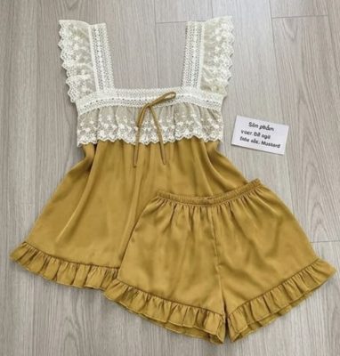 Bộ đồ ngủ 2 dây gợi cảm