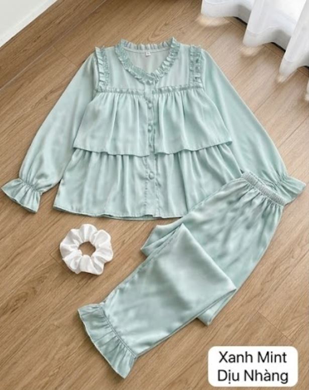 Kiểu đồ bộ vải lụa