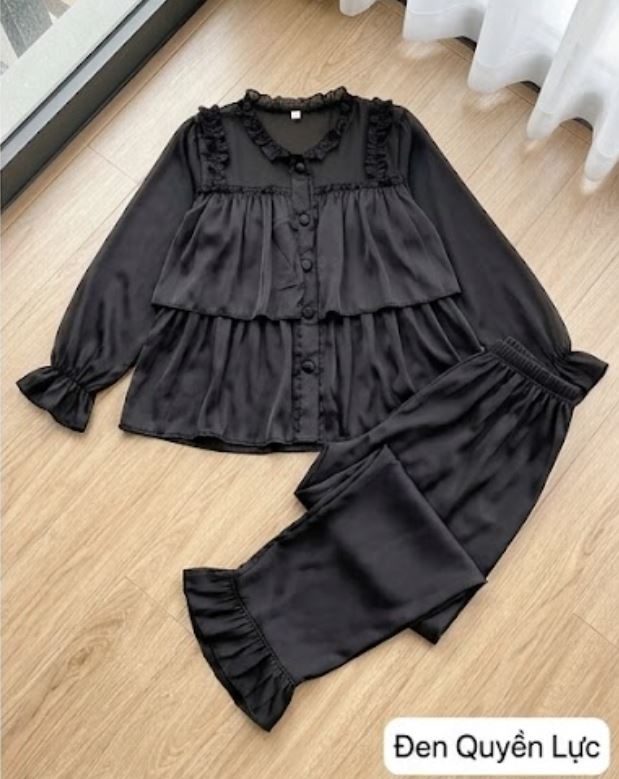 Kiểu đồ bộ vải lụa