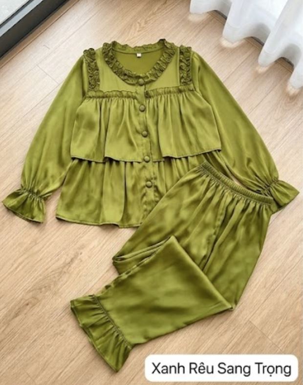 Kiểu đồ bộ vải lụa