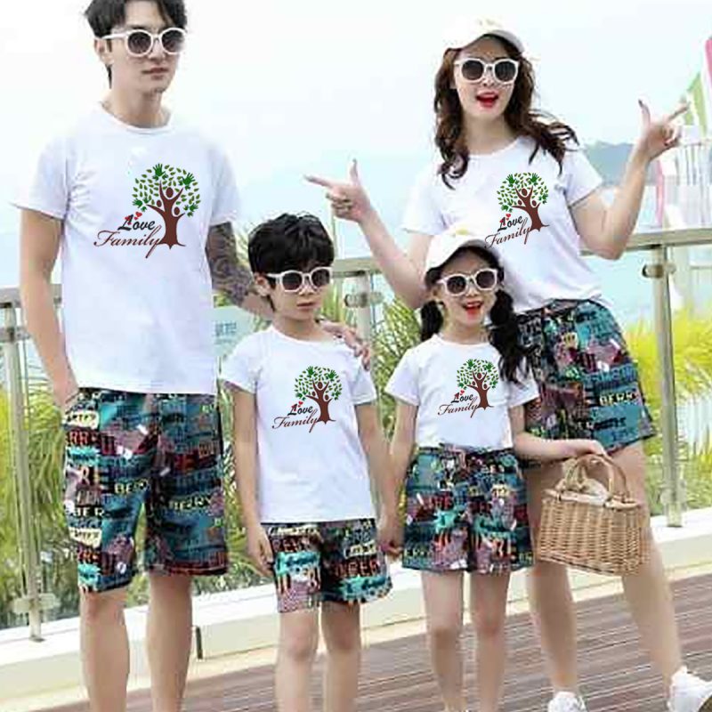 bộ đồng phục gia đình đi biển