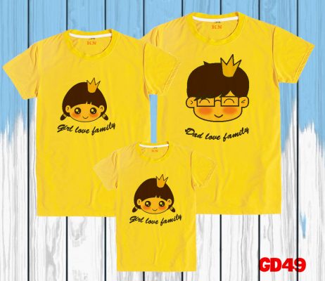 mẫu in áo gia đình
