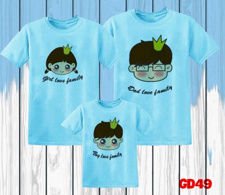 mẫu in áo gia đình
