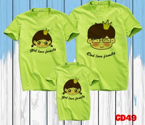 mẫu in áo gia đình
