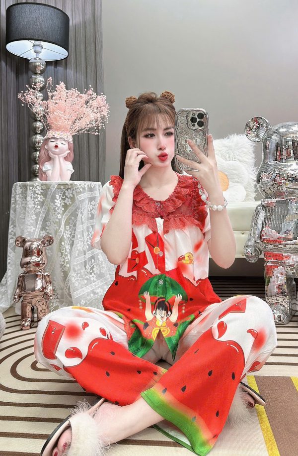 bộ đồ ngủ nữ lụa