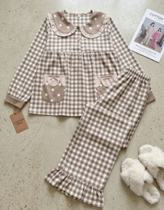 bộ ngủ pijama nữ dài tay