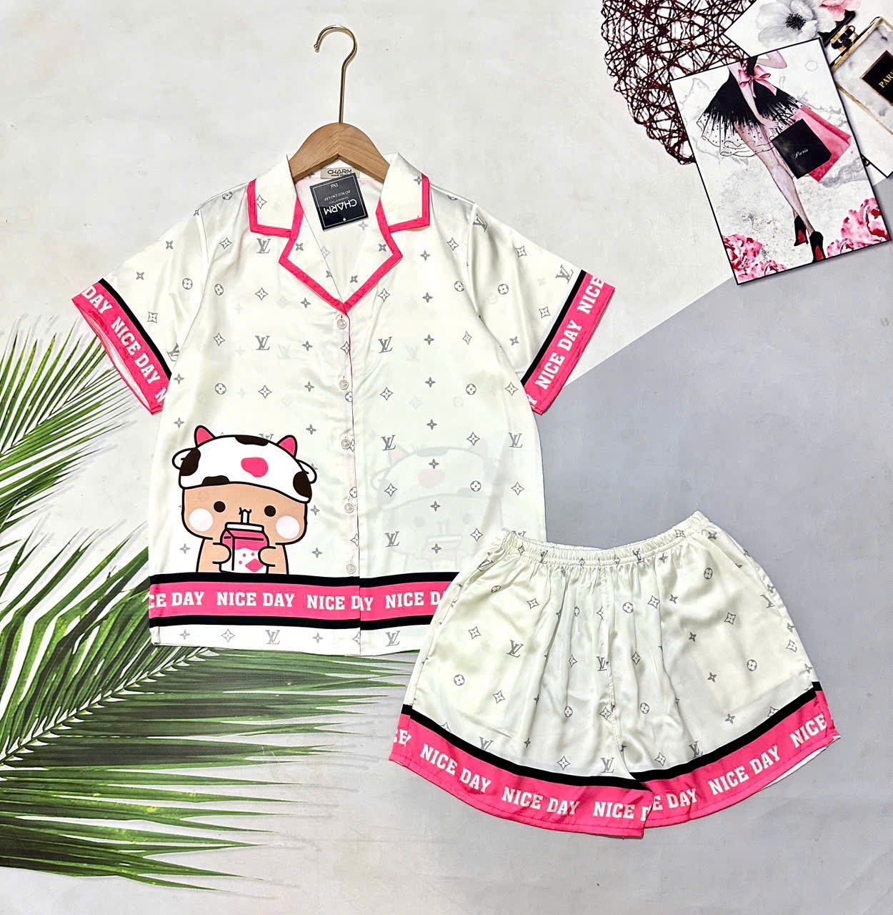 pijama nữ tay ngắn