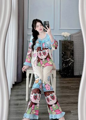 bộ ngủ pijama nữ dài tay