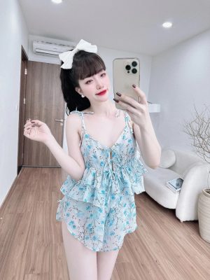 bộ đồ ngủ lụa nữ