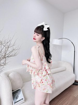 bộ đồ ngủ lụa nữ