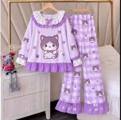 Đồ bộ pijama nữ dài tay