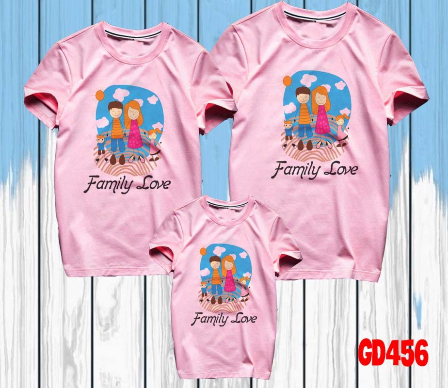 áo phông trắng gia đình