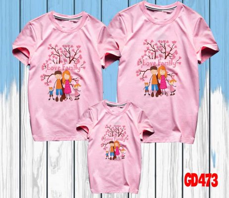 áo phông gia đình 4 người