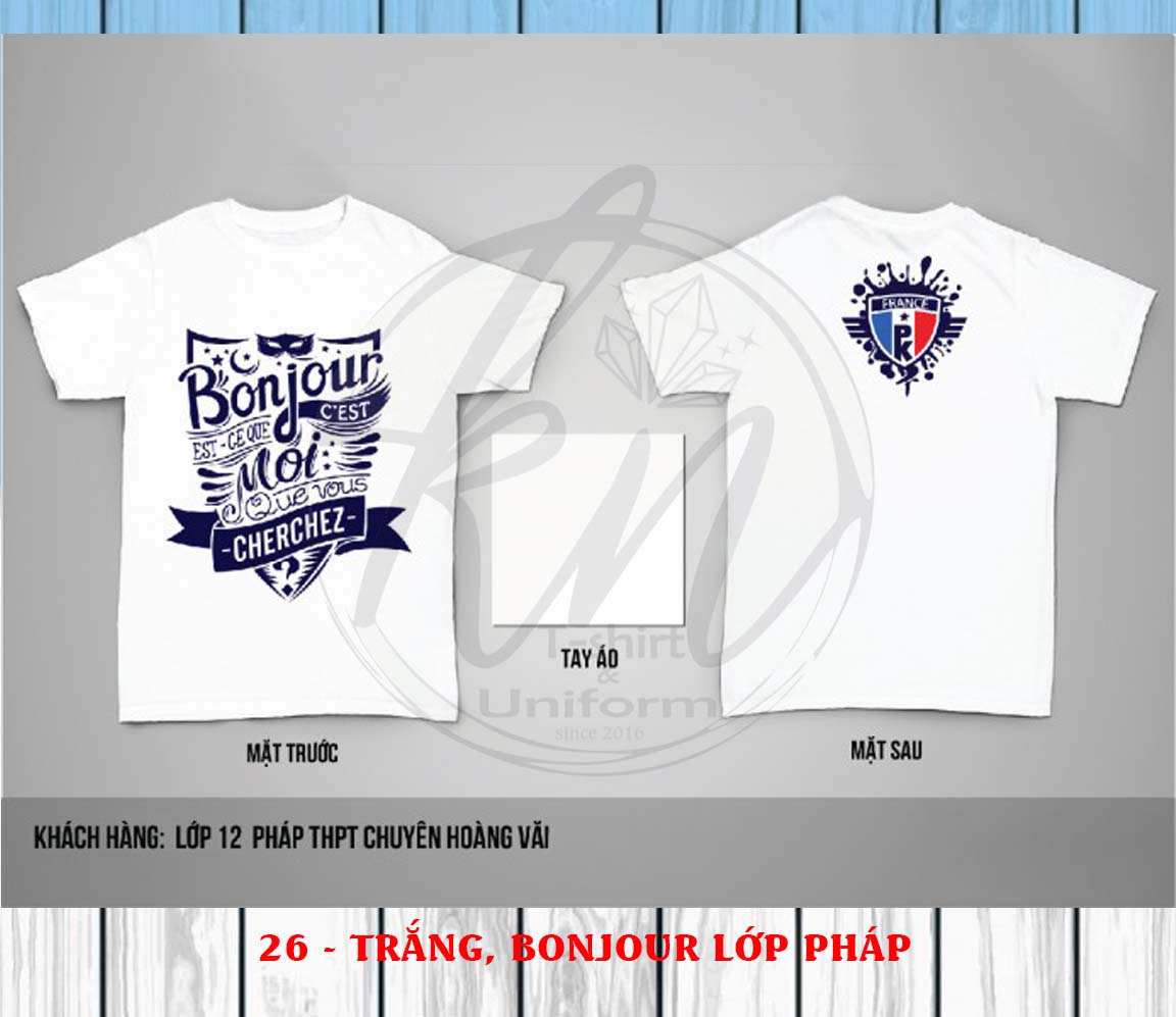 mẫu áo lớp đơn giản