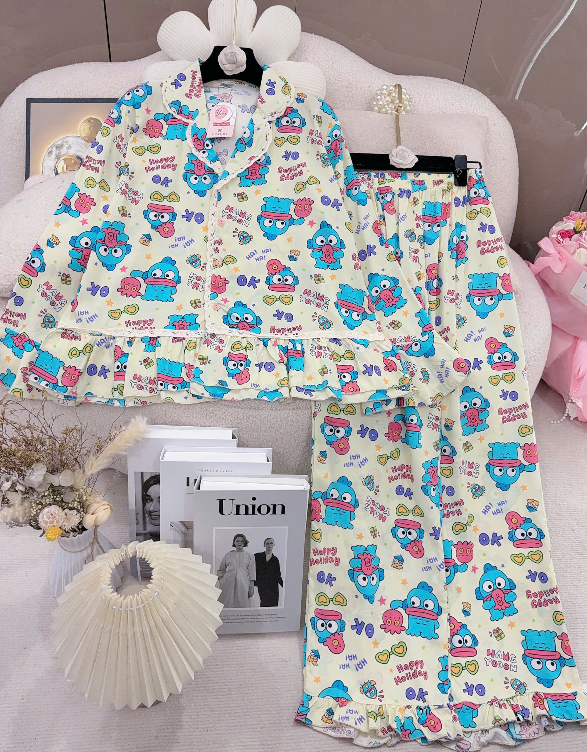pijama nữ tay dài