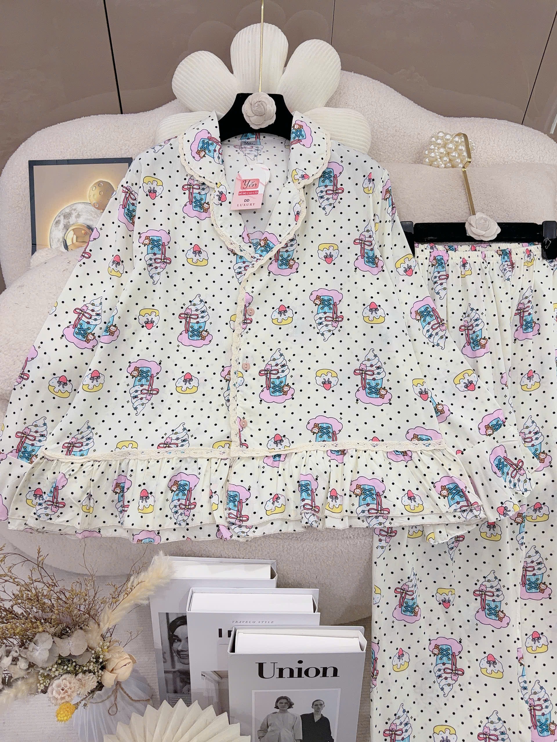 pijama nữ tay dài