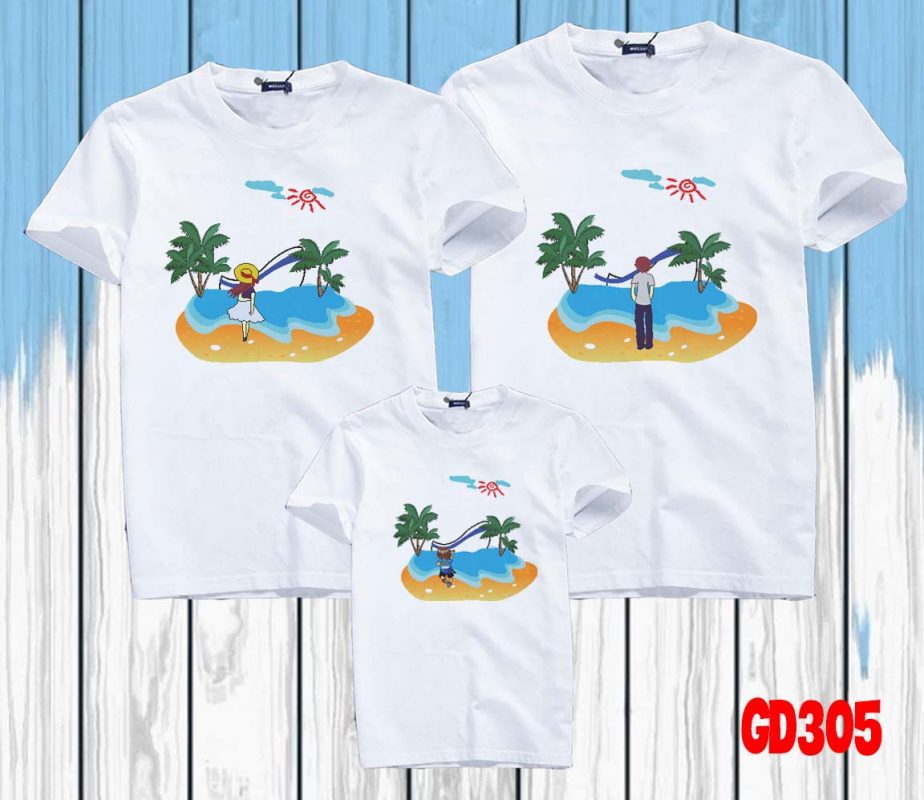 đồng phục gia đình đi biển đẹp