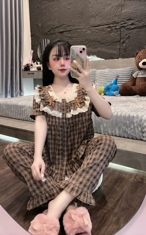 xưởng may đồ bộ pijama nữ