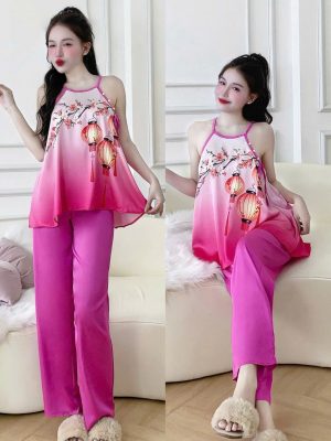 bộ đồ ngủ 2 dây quần dài