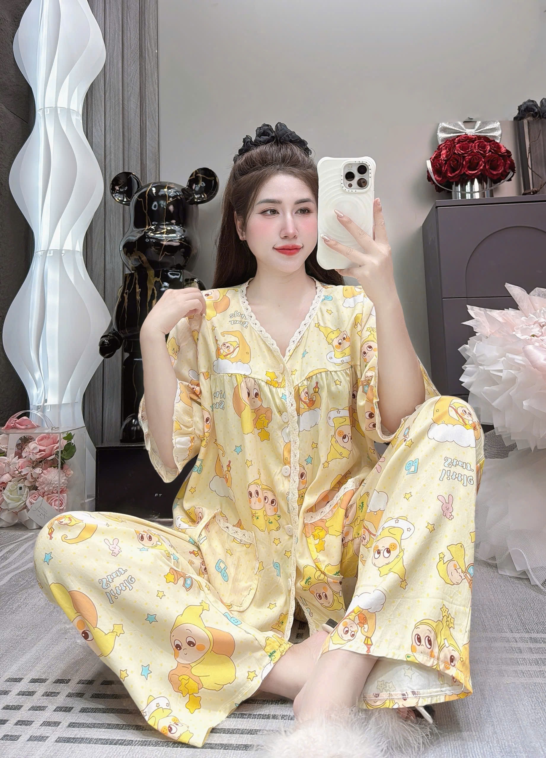 Đồ Bộ Pijama Nữ Dài Tay