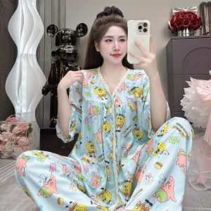 Đồ Bộ Pijama Nữ Dài Tay