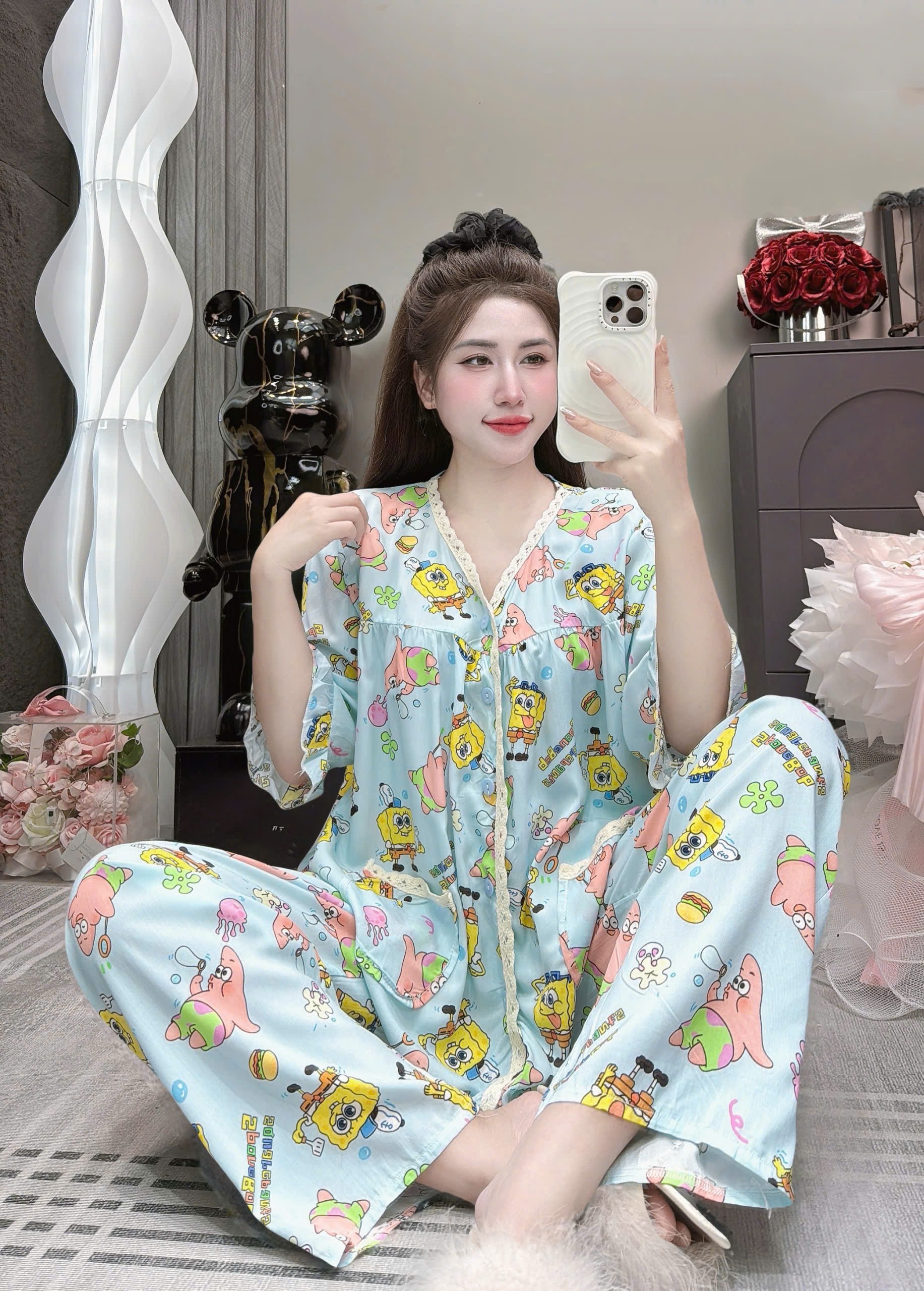 Đồ Bộ Pijama Nữ Dài Tay