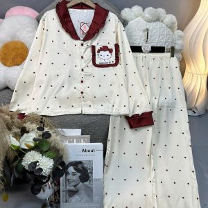 Đồ ngủ pijama lụa nữ