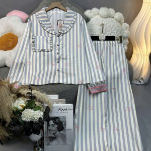 Đồ ngủ pijama lụa nữ