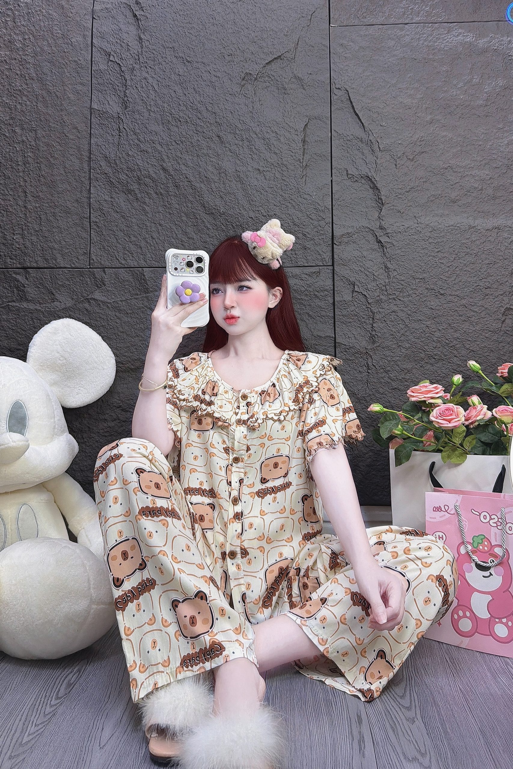 đồ ngủ pijama ngắn cute