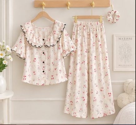 đồ ngủ pijama nữ tay ngắn