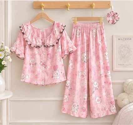 đồ ngủ pijama nữ tay ngắn