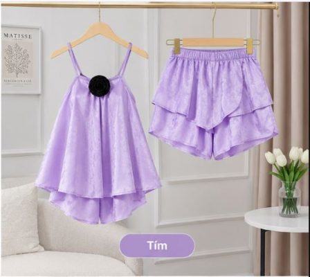 bộ đồ ngủ lụa nữ