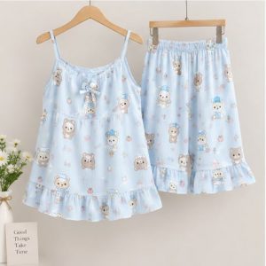 bộ đồ ngủ lụa nữ